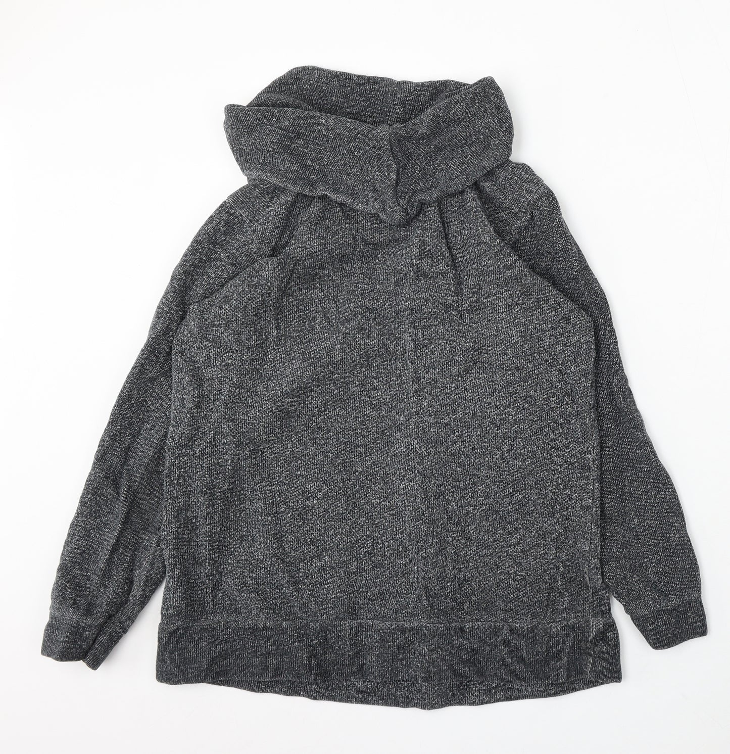 NEXT Womens Grey Roll Neck Cotton Pullover Jumper Size 12