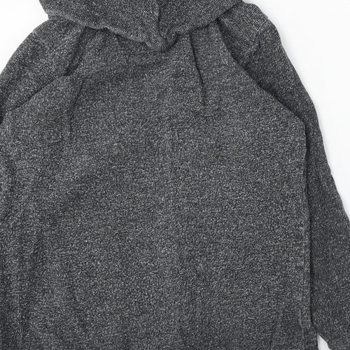 NEXT Womens Grey Roll Neck Cotton Pullover Jumper Size 12