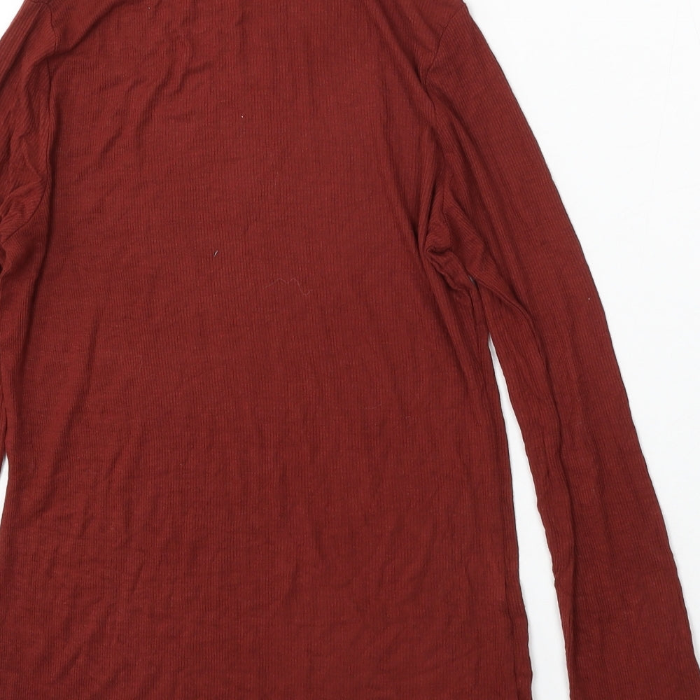 Atmosphere Womens Red Roll Neck Viscose Pullover Jumper Size 12
