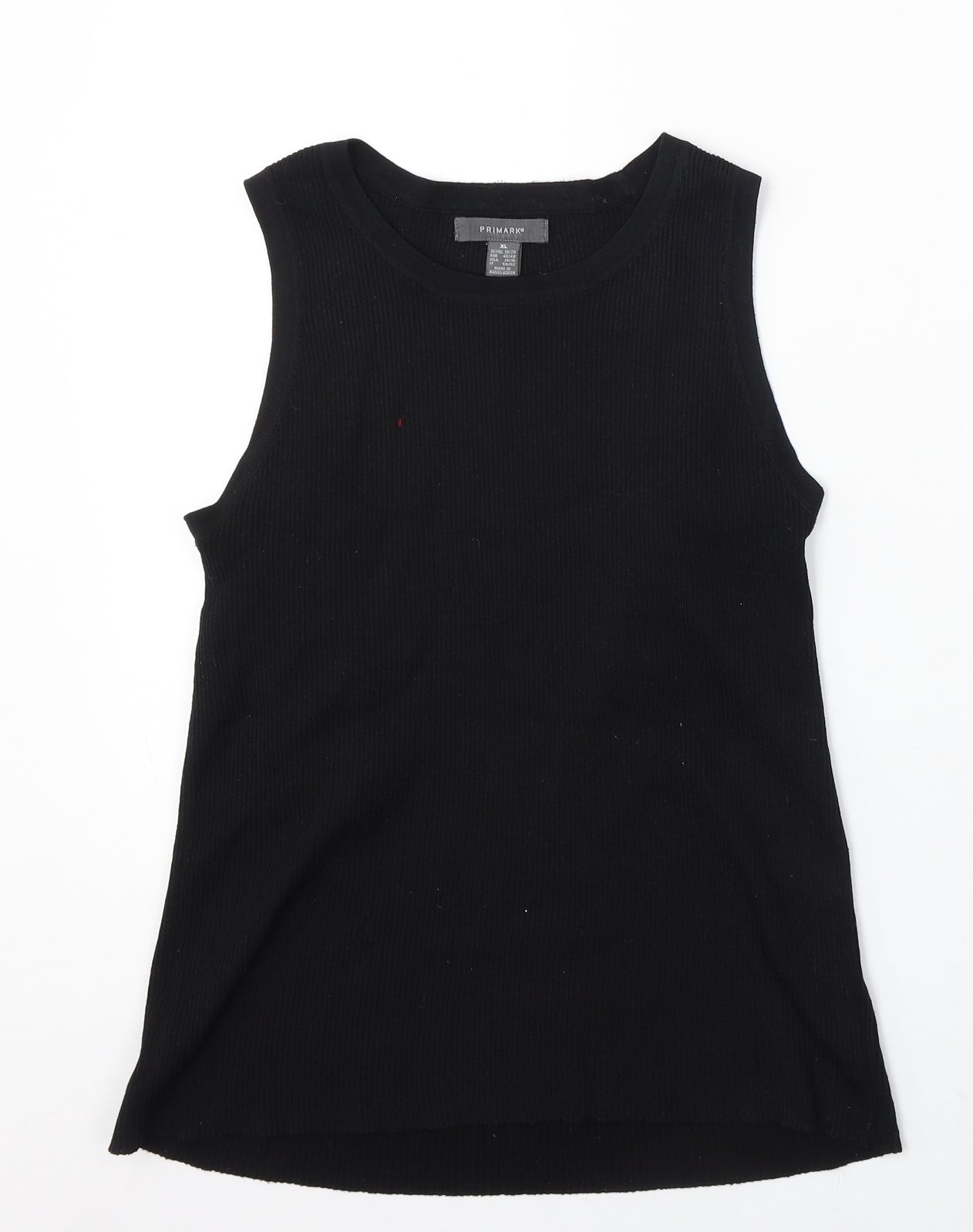 Primark Womens Black Round Neck Polyester Vest Jumper Size 18