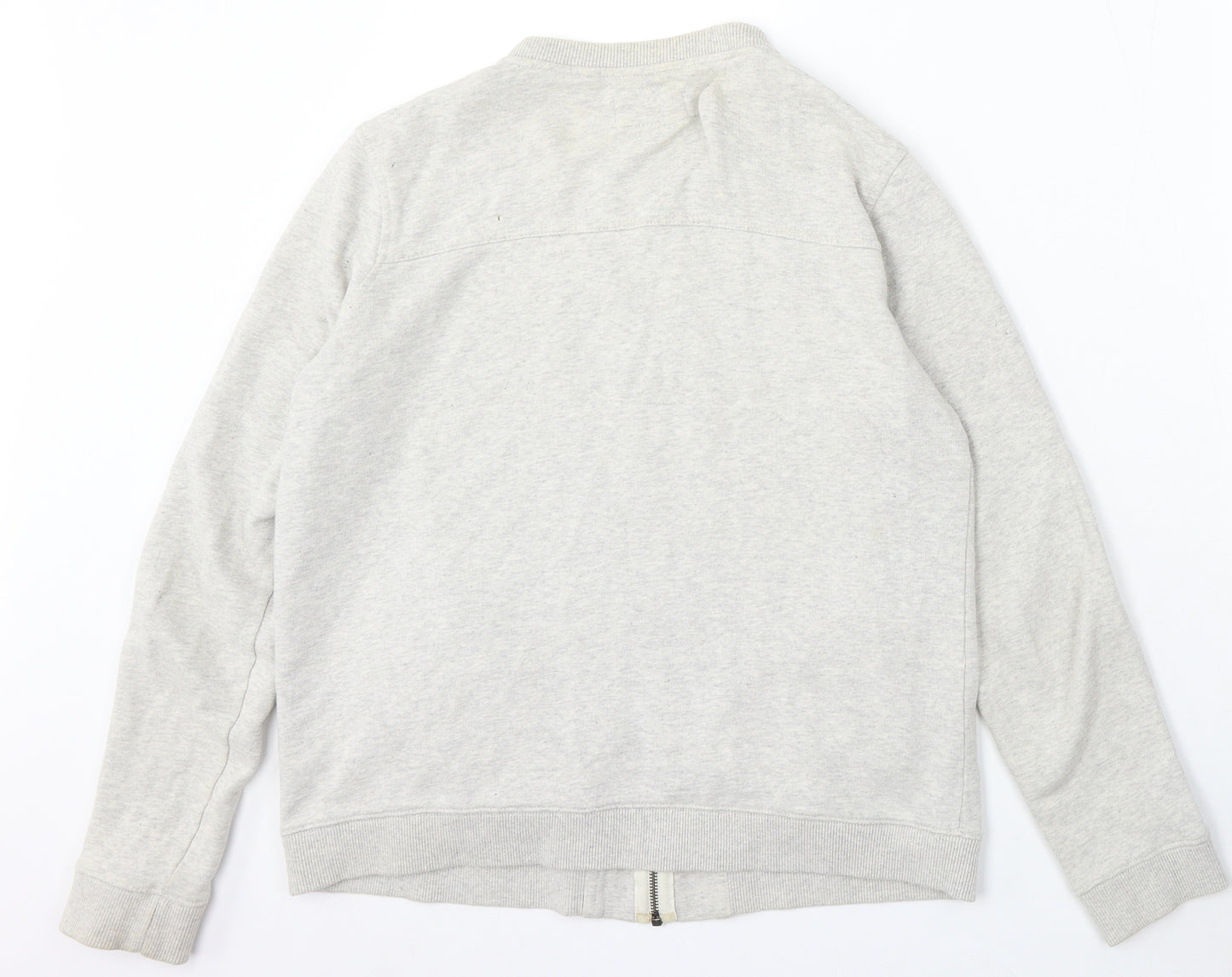 NEXT Womens Grey Cotton Full Zip Sweatshirt Size 14