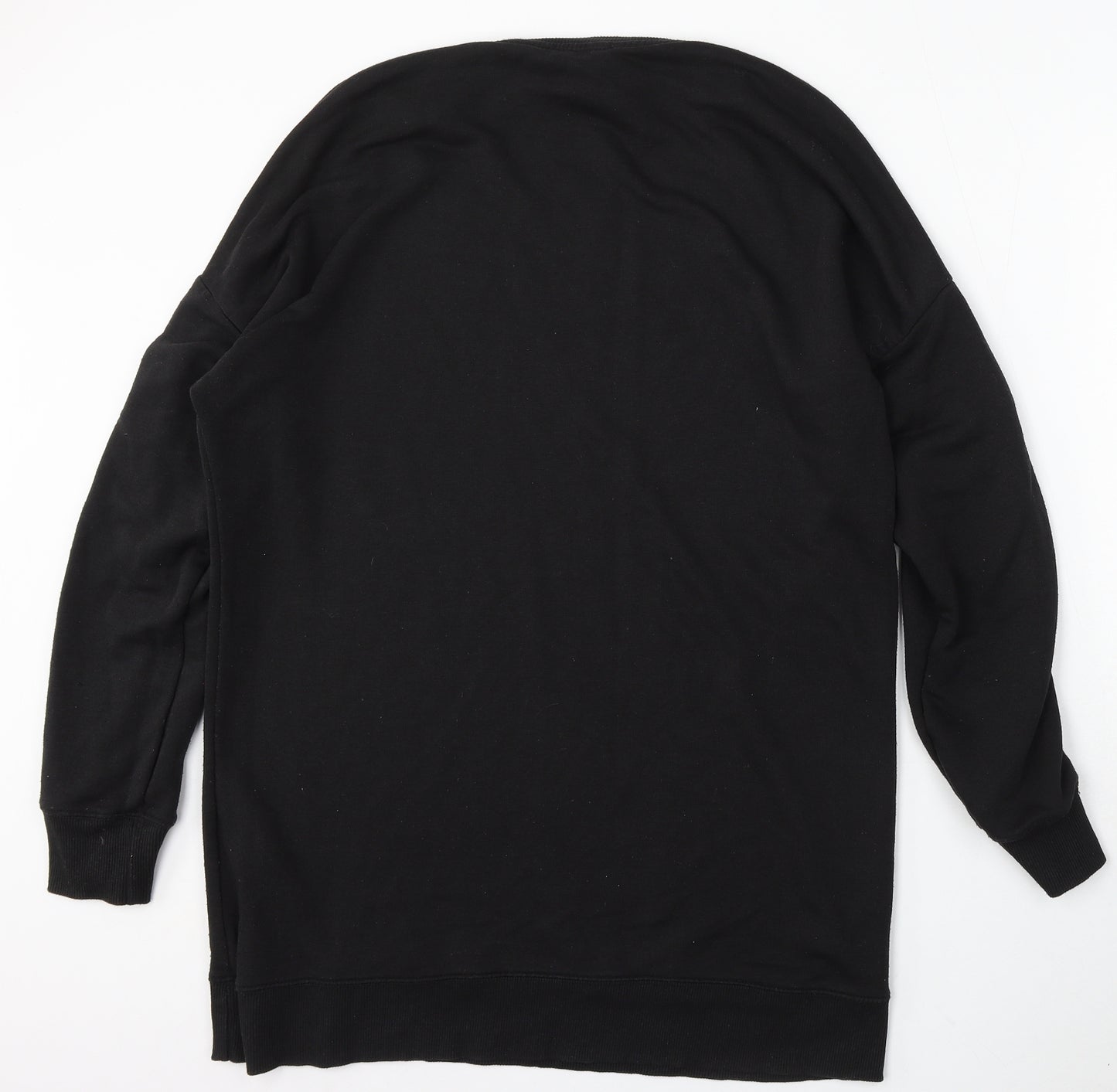 New Look Womens Black Polyester Pullover Sweatshirt Size 14