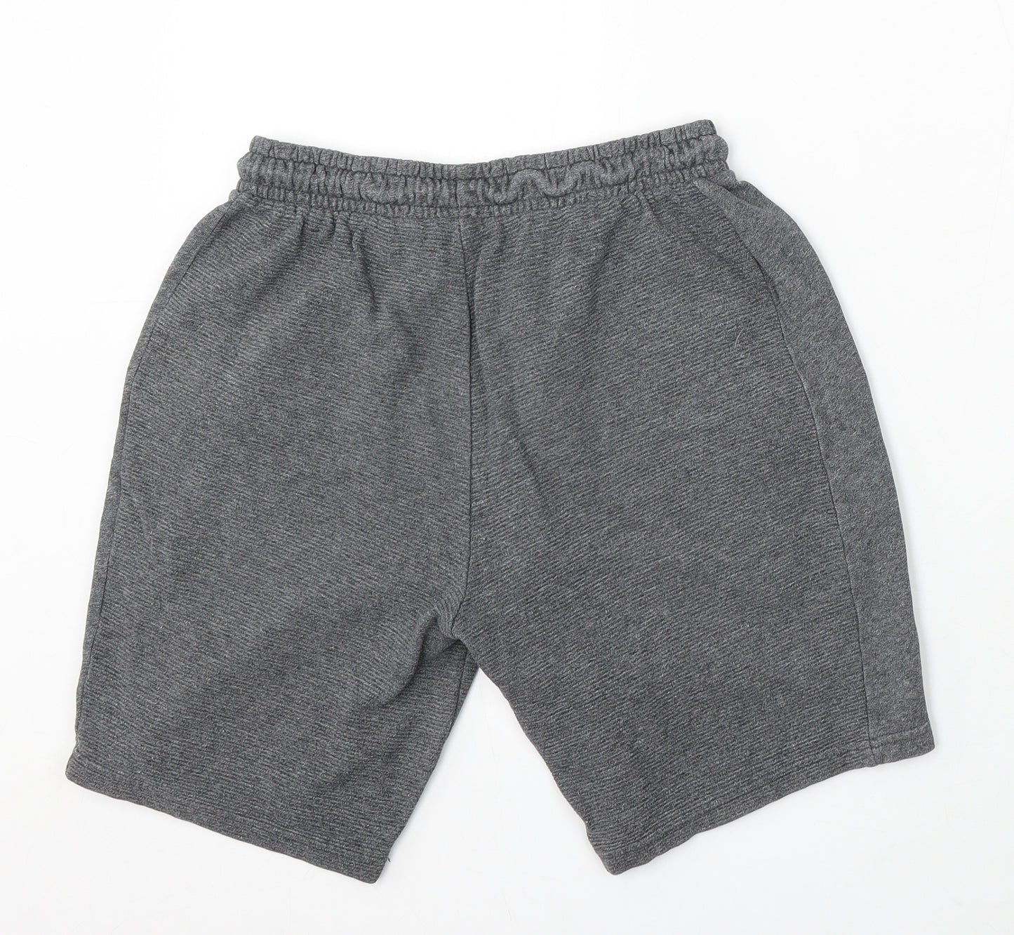 George Boys Grey Cotton Sweat Shorts Size 13-14 Years Regular Drawstring