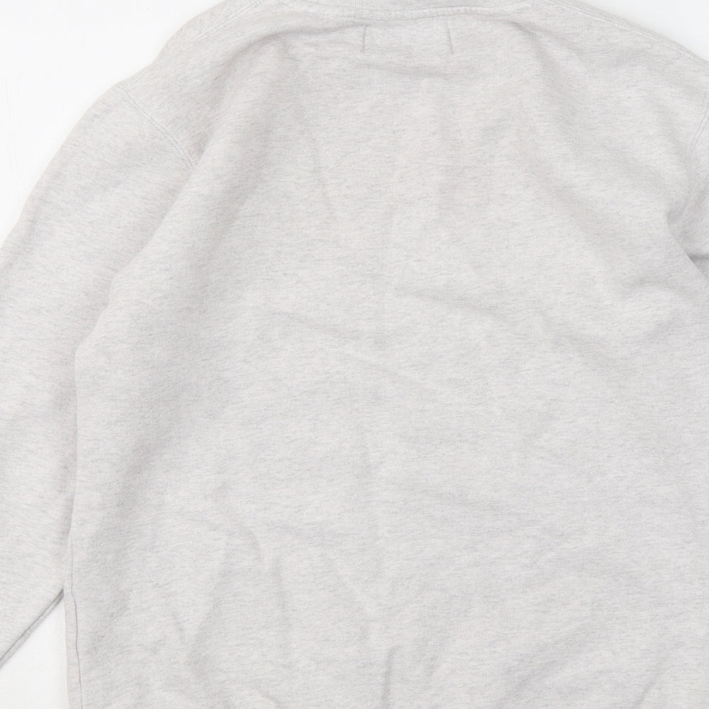 Nyon Womens Grey Cotton Pullover Sweatshirt Size XS - New York or Nowhere