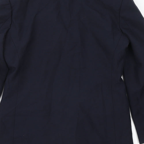 Modern Classics Womens Blue Jacket Blazer Size 10 Button