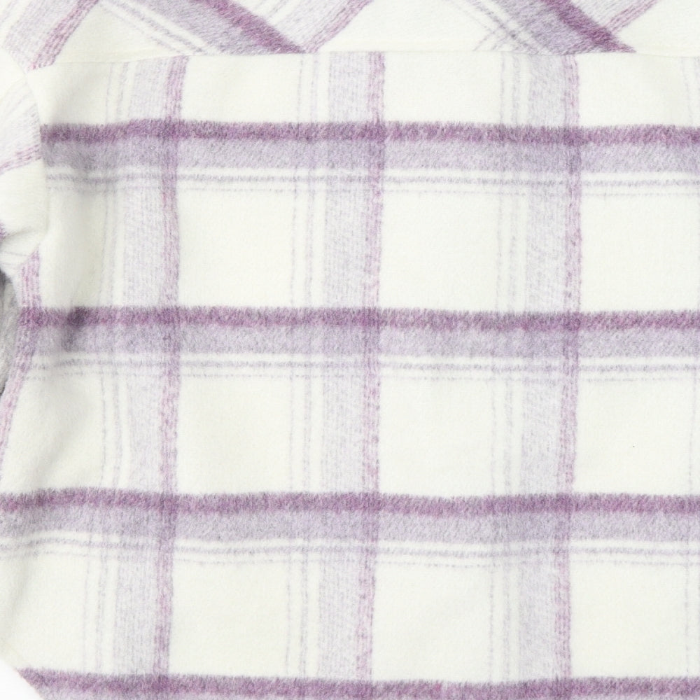 Primark Womens Purple Plaid Jacket Size 12 Button