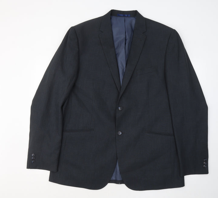 Taylor & Wright Mens Grey Polyester Jacket Suit Jacket Size 46