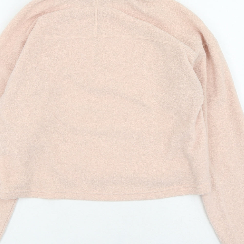 The North Face Womens Pink High Neck Polyester Pullover Jumper Size S