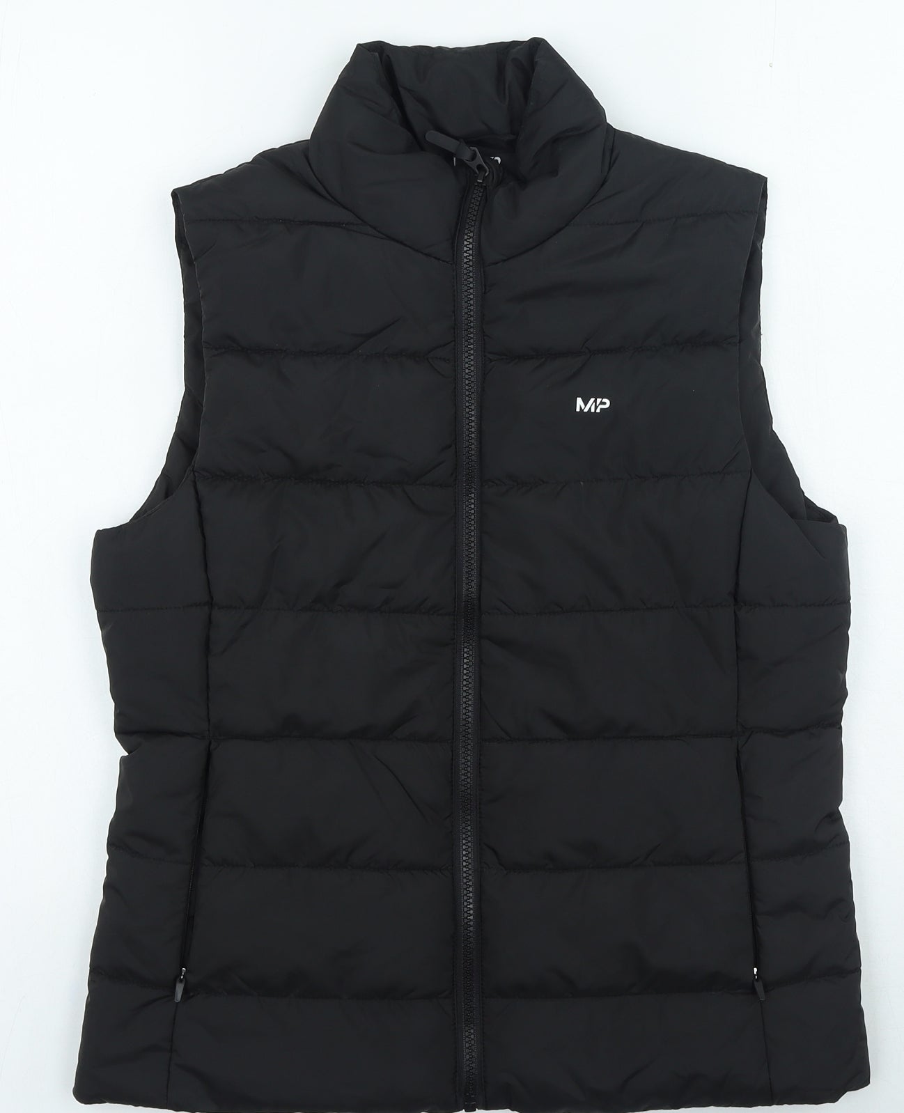 MP Mens Black Gilet Coat Size S Zip