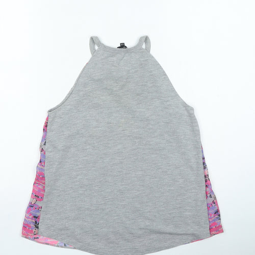 Candy Couture Girls Multicoloured Geometric Polyester Basic Casual Size 12-13 Years Round Neck Pullover
