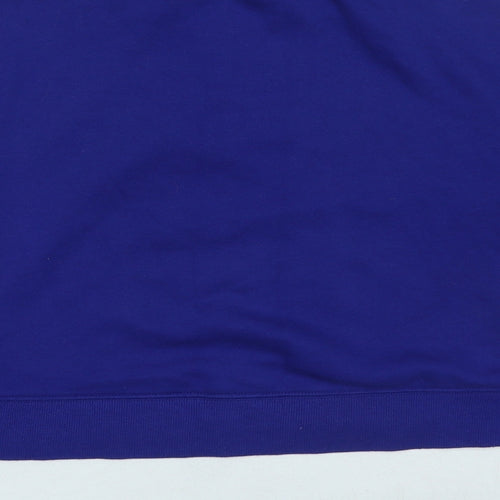 H&M Womens Blue Cotton Pullover Sweatshirt Size S Pullover - Cropped