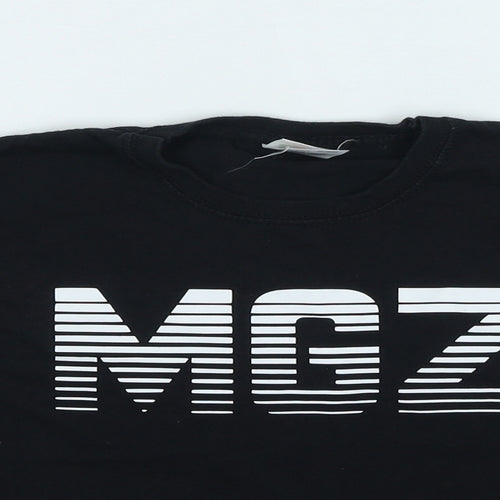 Fruit of the Loom Boys Black Cotton Basic Casual Size 5-6 Years Round Neck Pullover - MGZ