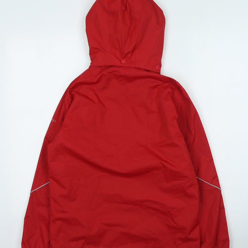 Trespass Boys Red Rain Coat Coat Size 11-12 Years Zip