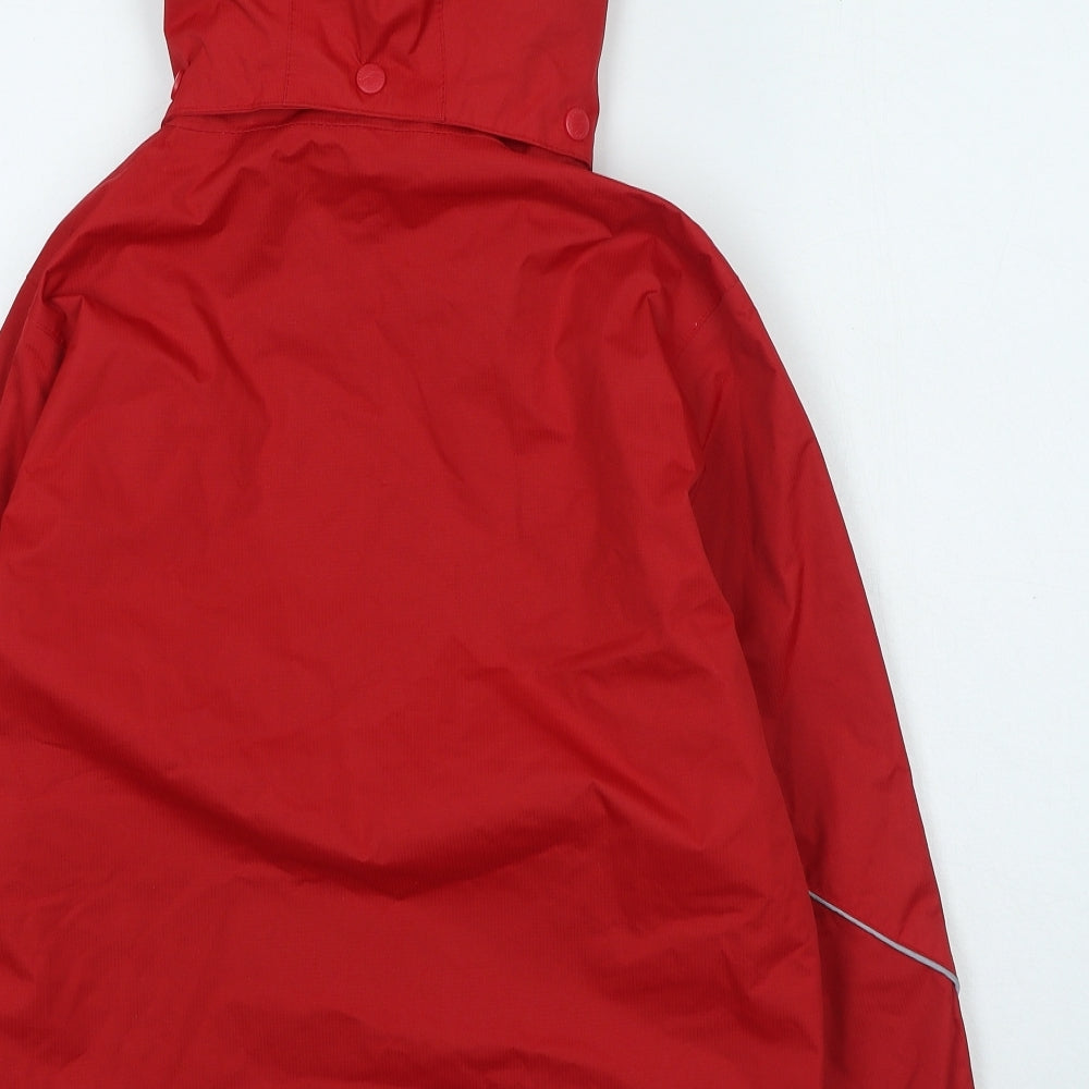 Trespass Boys Red Rain Coat Coat Size 11-12 Years Zip