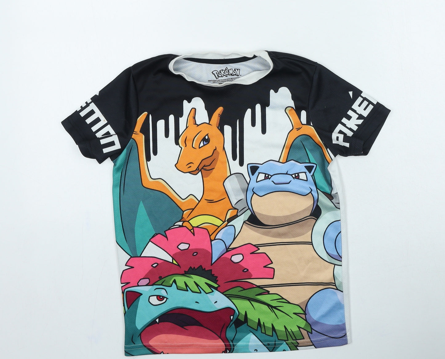 George Boys Multicoloured Geometric Polyester Basic Casual Size 8-9 Years Round Neck Pullover - Pokemon