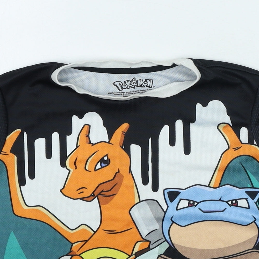 George Boys Multicoloured Geometric Polyester Basic Casual Size 8-9 Years Round Neck Pullover - Pokemon