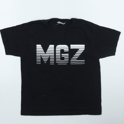 Fruit of the Loom Boys Black Cotton Basic Casual Size 7-8 Years Round Neck Pullover - MGZ