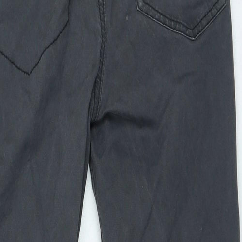NEXT Boys Grey Cotton Cargo Trousers Size 9 Months Regular Tie