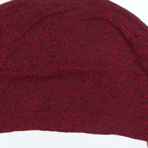 H&M Womens Red Round Neck Acrylic Pullover Jumper Size S