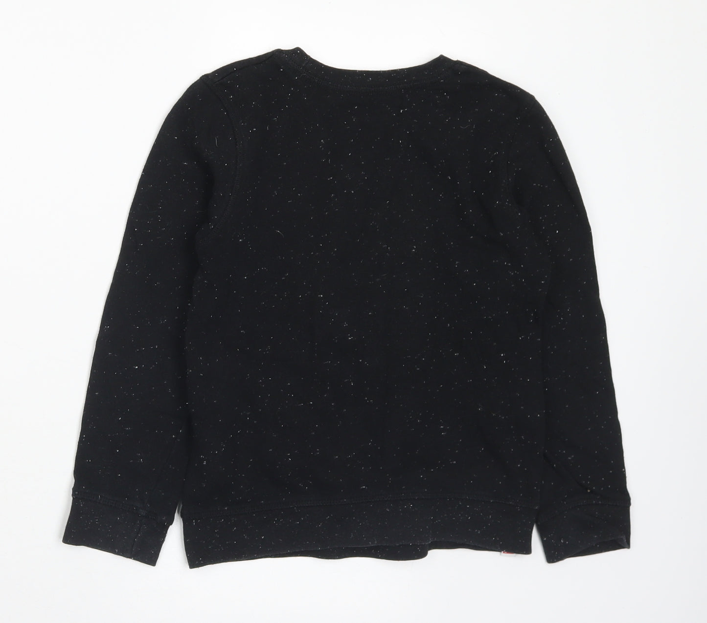 H&M Boys Black Cotton Pullover Sweatshirt Size 7-8 Years - Star Wars