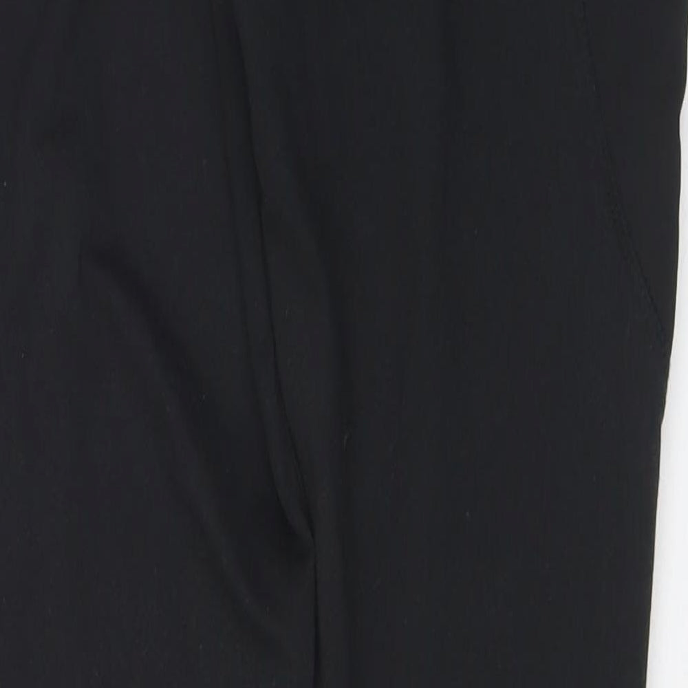 Workout Womens Black Polyester Pedal Pusher Leggings Size 10 L29 in Regular - 10-12