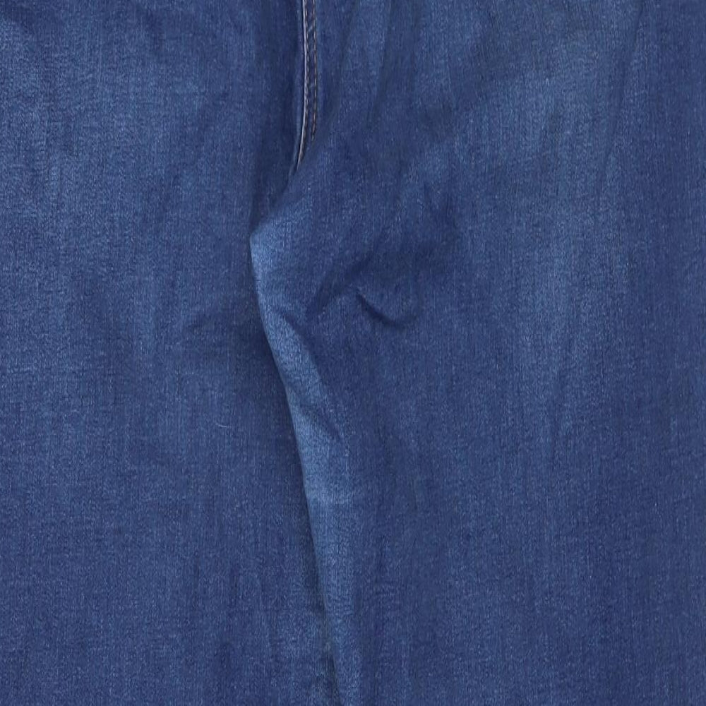 TU Womens Blue Cotton Skinny Jeans Size 22 L30 in Regular Button