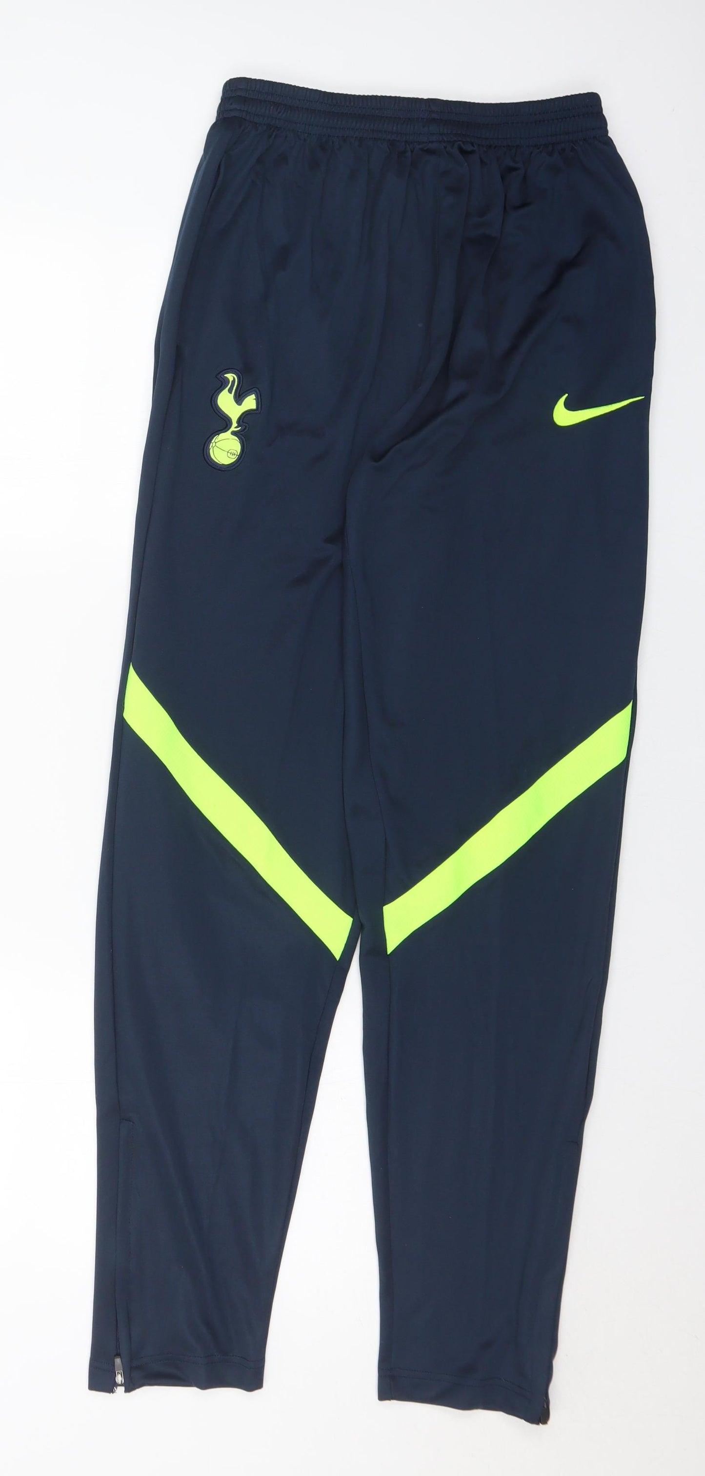 Nike Mens Blue Polyester Track Pants Trousers Size XL L31 in Regular Zip - Tottenham Hotspurs Football Club