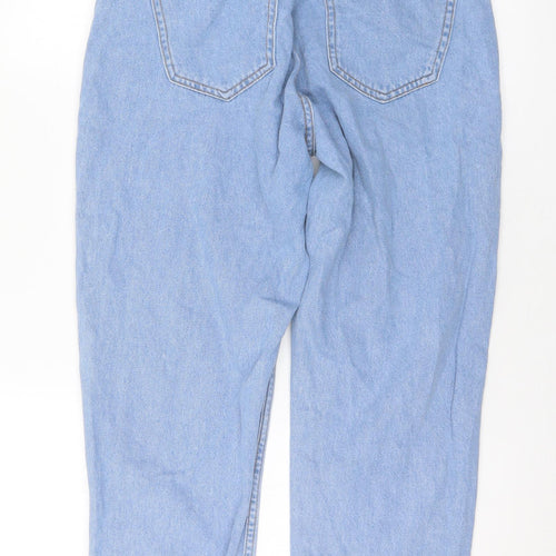 Noisy may Womens Blue Cotton Cropped Jeans Size 30 in L23 in Regular Button