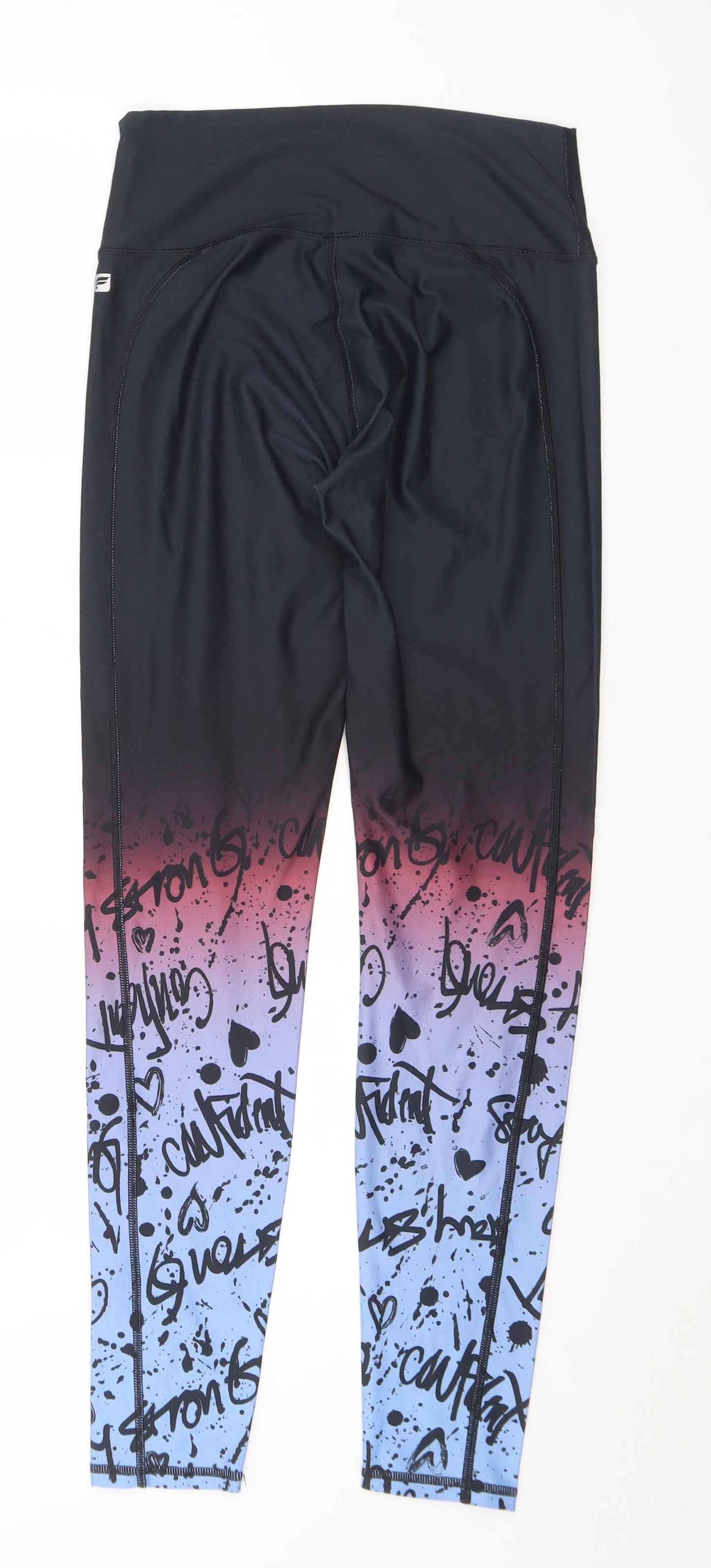 Fabletics Womens Multicoloured Geometric Polyester Pedal Pusher Leggings Size S L30 in Regular - Demi Lovato