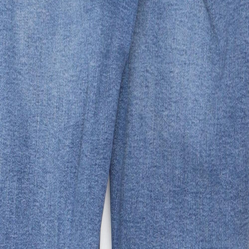 Denim & Co. Womens Blue Cotton Skinny Jeans Size 12 L29 in Regular Button