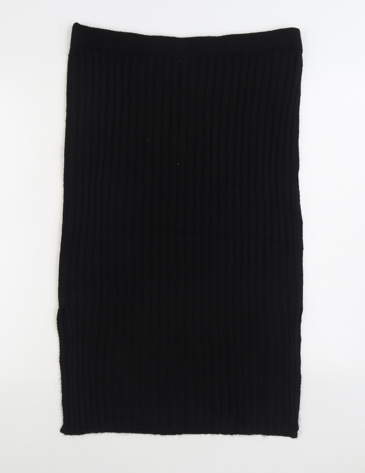 Red Herring Womens Black Acrylic Straight & Pencil Skirt Size 16