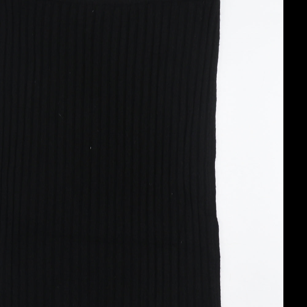Red Herring Womens Black Acrylic Straight & Pencil Skirt Size 16