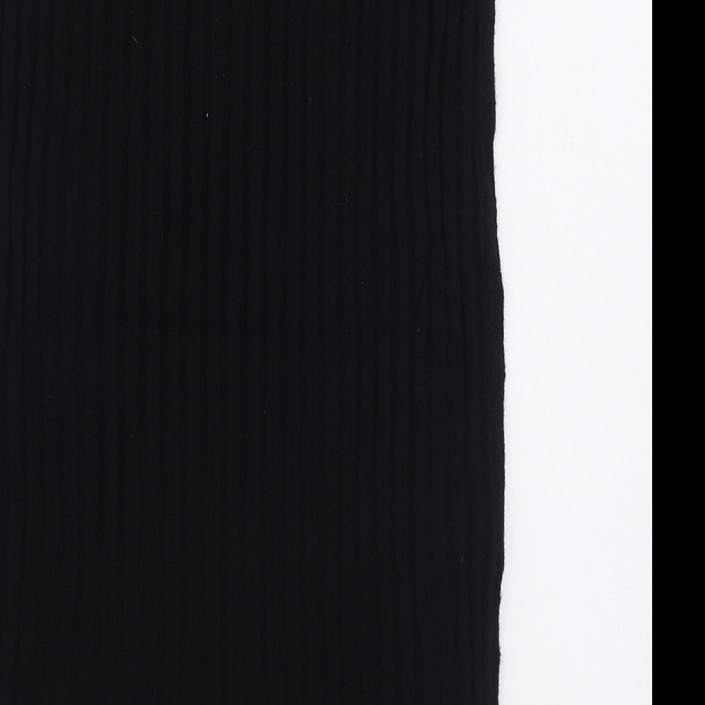 Red Herring Womens Black Acrylic Straight & Pencil Skirt Size 16