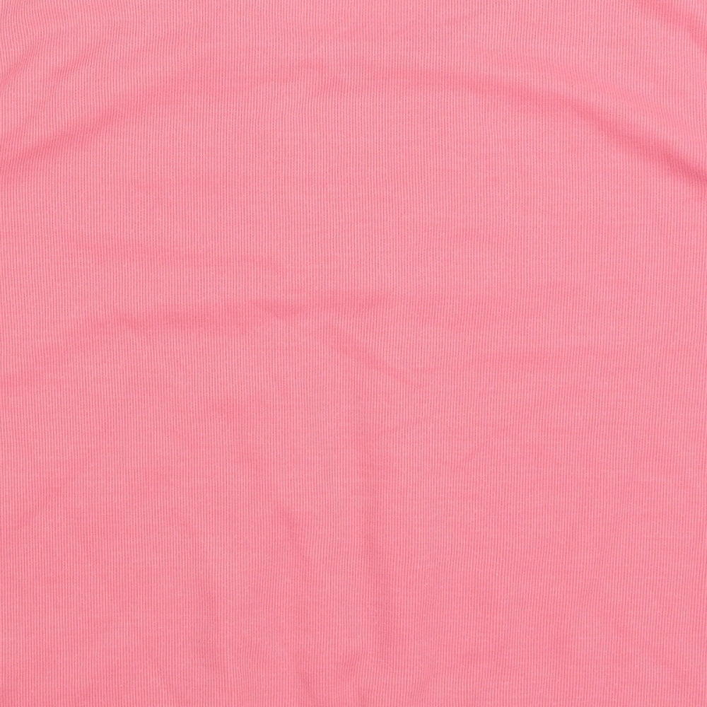 Bonmarché Womens Pink Scoop Neck Viscose Pullover Jumper Size M