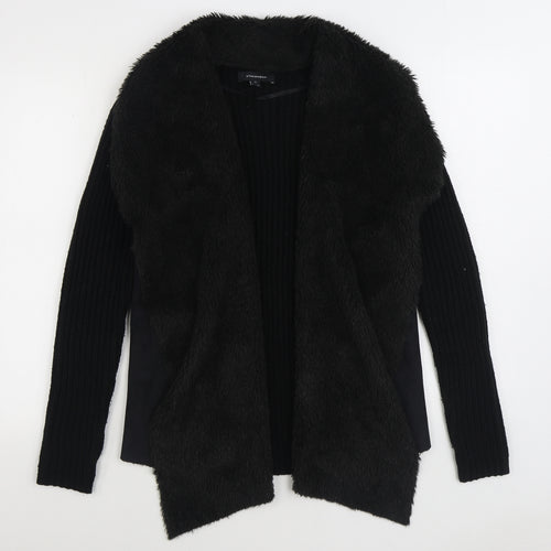 Atmosphere Womens Black V-Neck Acrylic Cardigan Jumper Size S