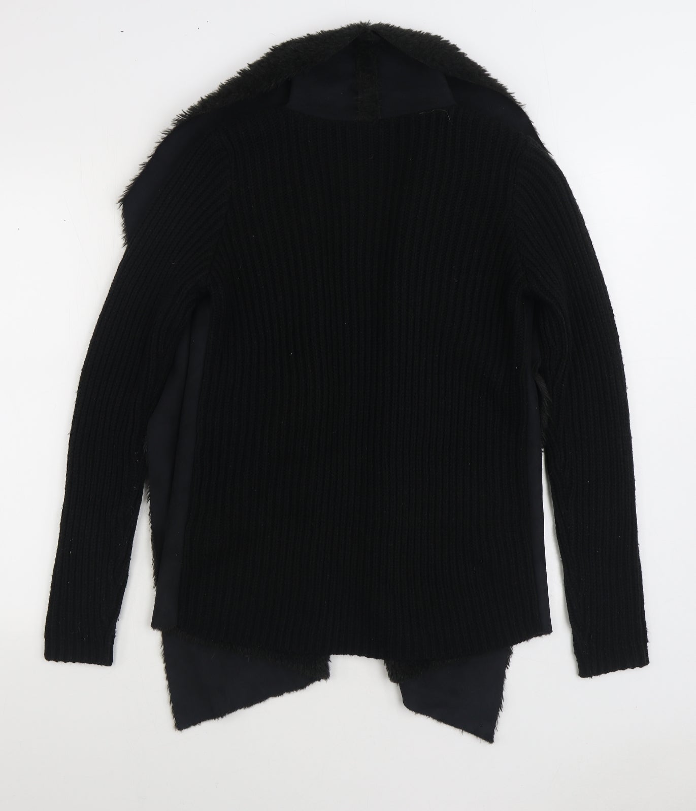 Atmosphere Womens Black V-Neck Acrylic Cardigan Jumper Size S
