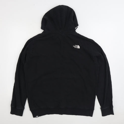 The North Face Mens Black Cotton Pullover Hoodie Size XL