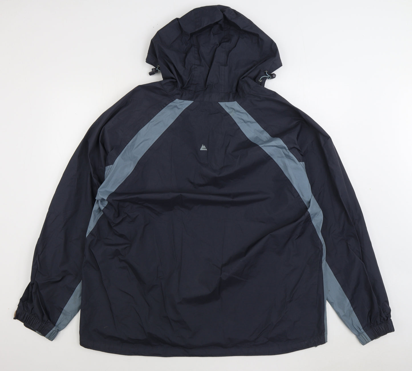 One Valley Mens Blue Rain Coat Coat Size XL Zip