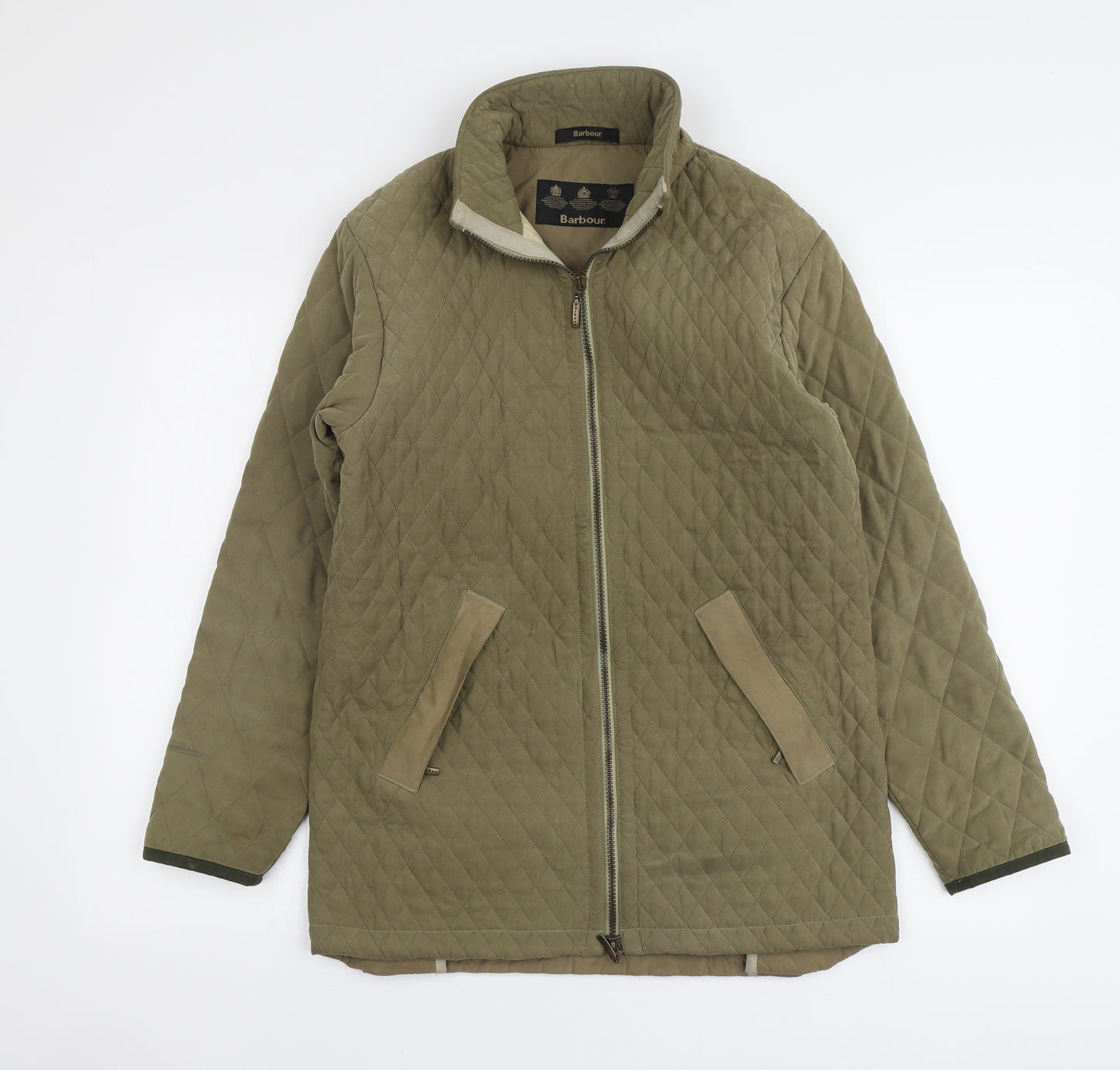 Barbour Womens Green Argyle/Diamond Jacket Size 12