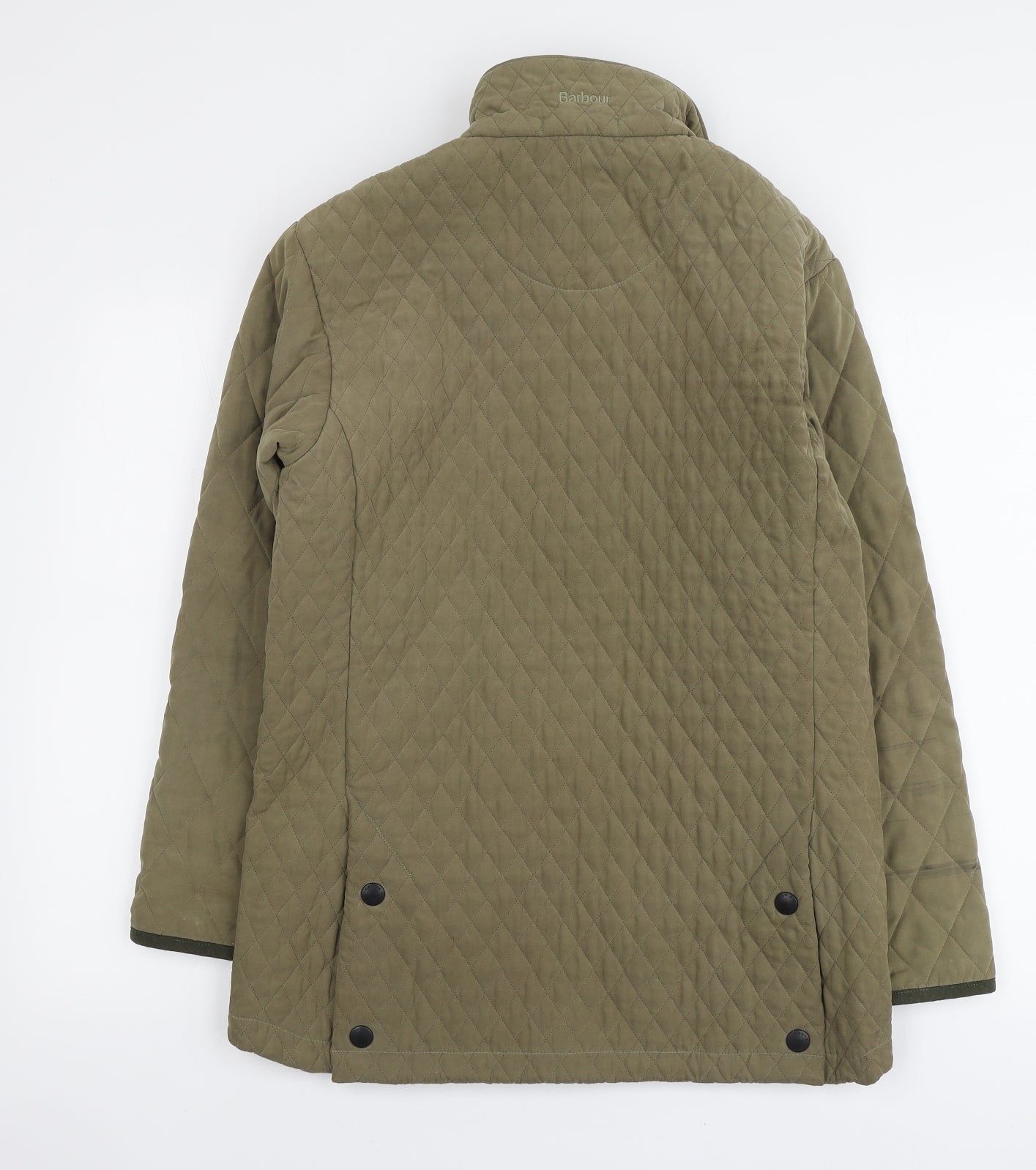 Barbour Womens Green Argyle/Diamond Jacket Size 12