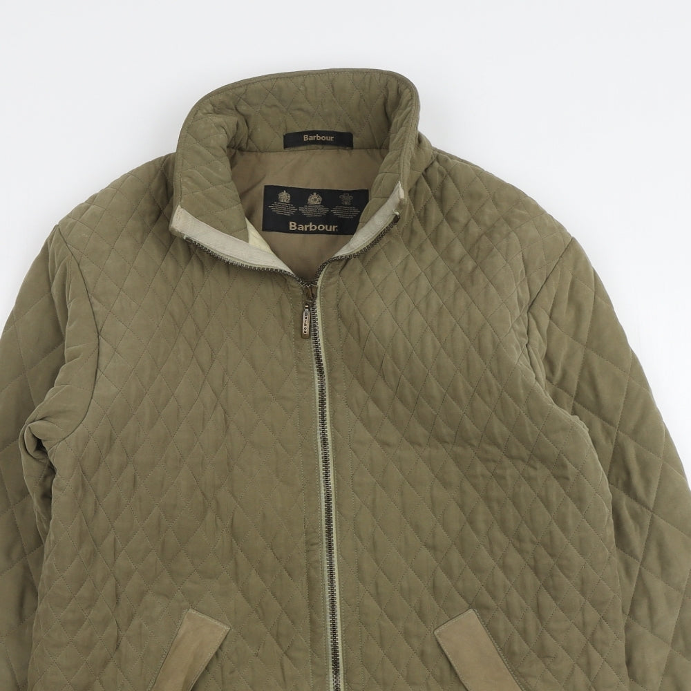 Barbour Womens Green Argyle/Diamond Jacket Size 12