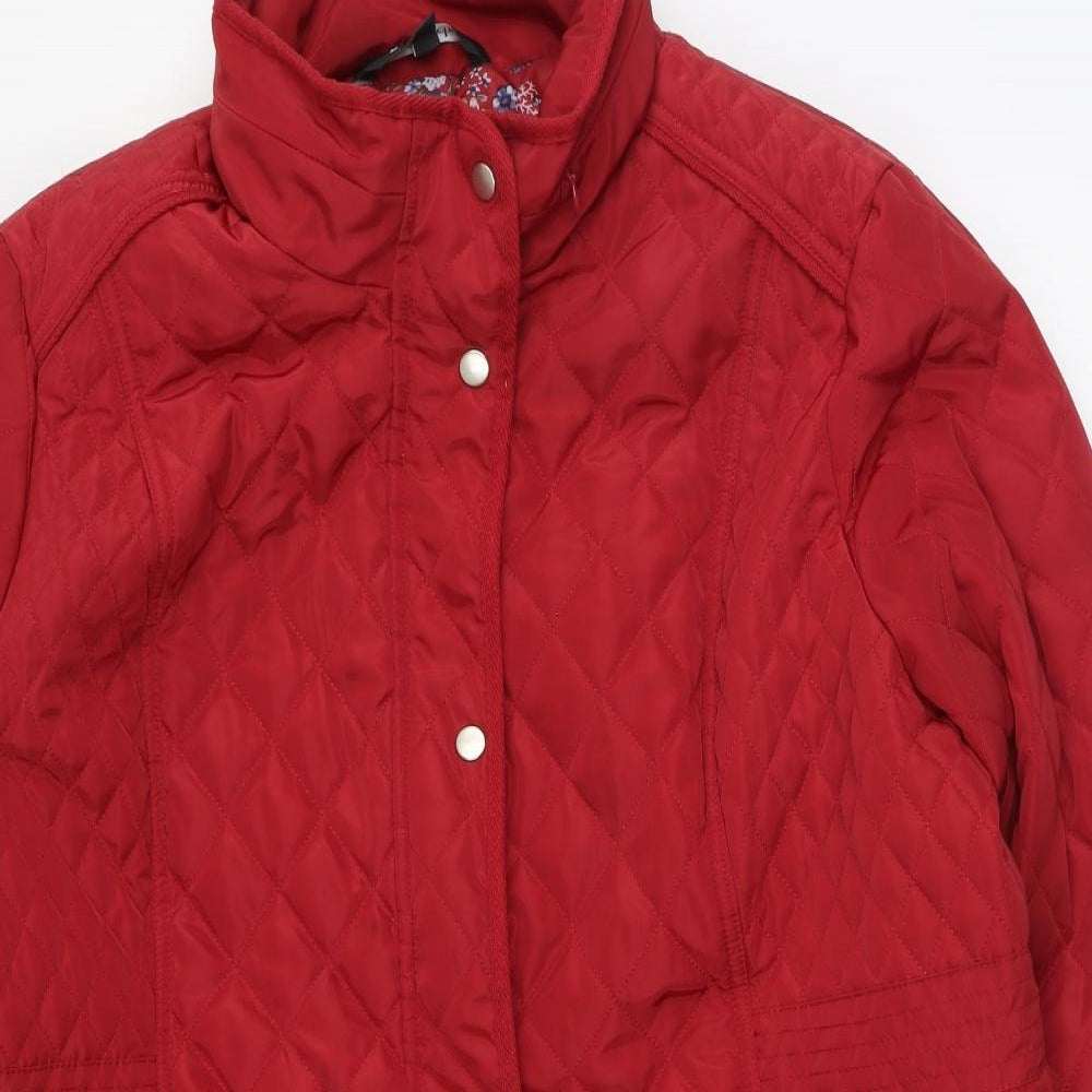 Bonmarché Womens Red Jacket Size 22 Magnetic