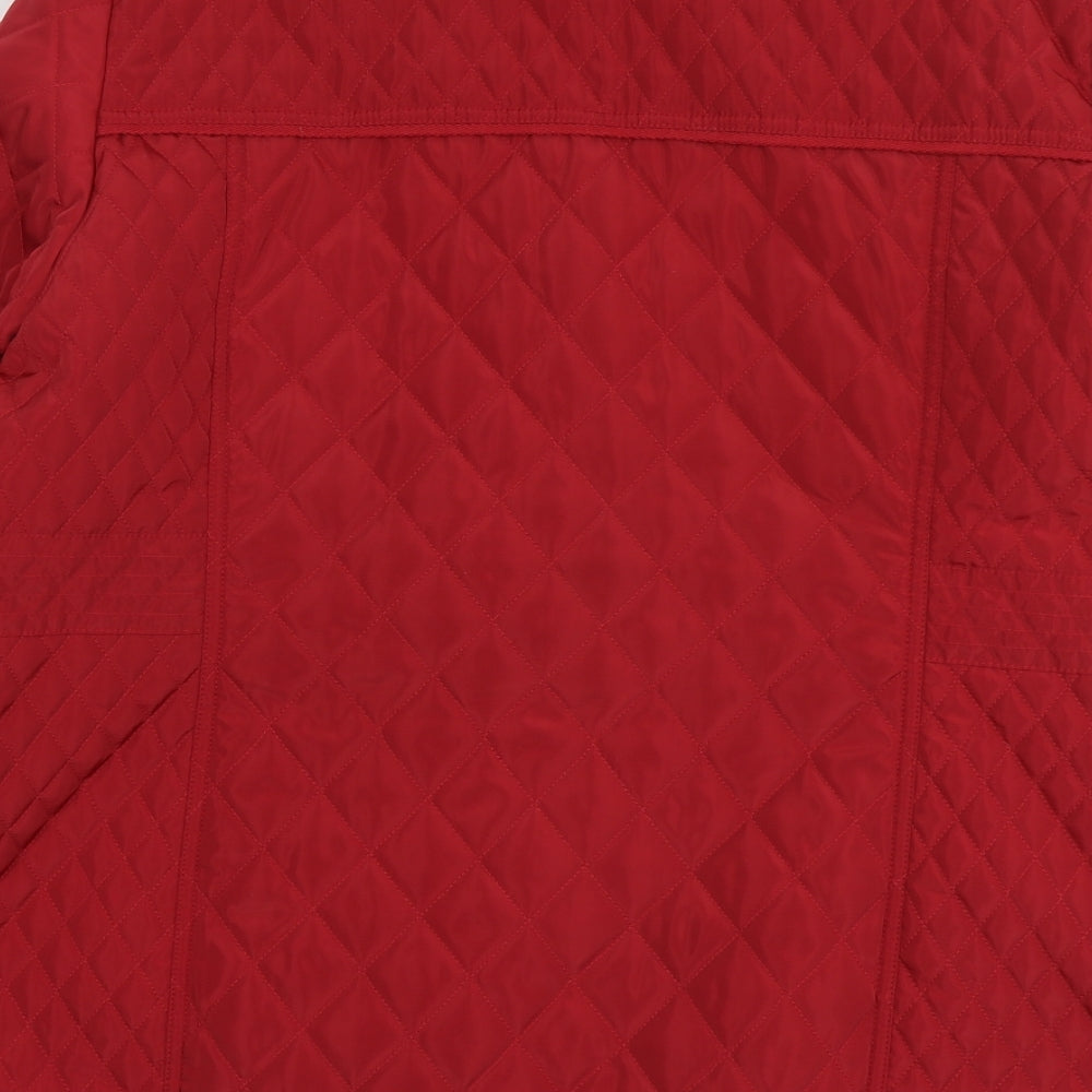 Bonmarché Womens Red Jacket Size 22 Magnetic