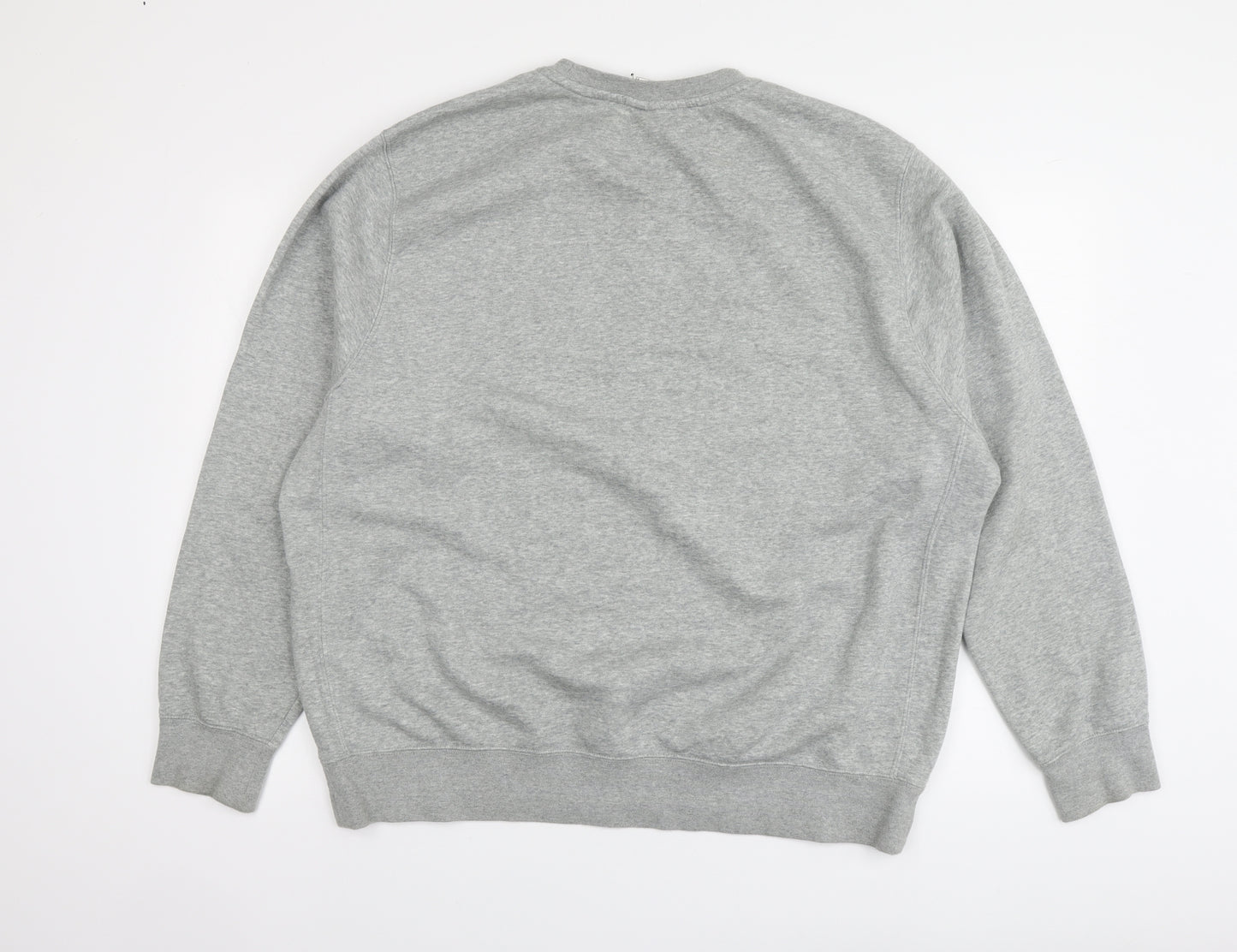 Nike Womens Grey Cotton Pullover Hoodie Size XL