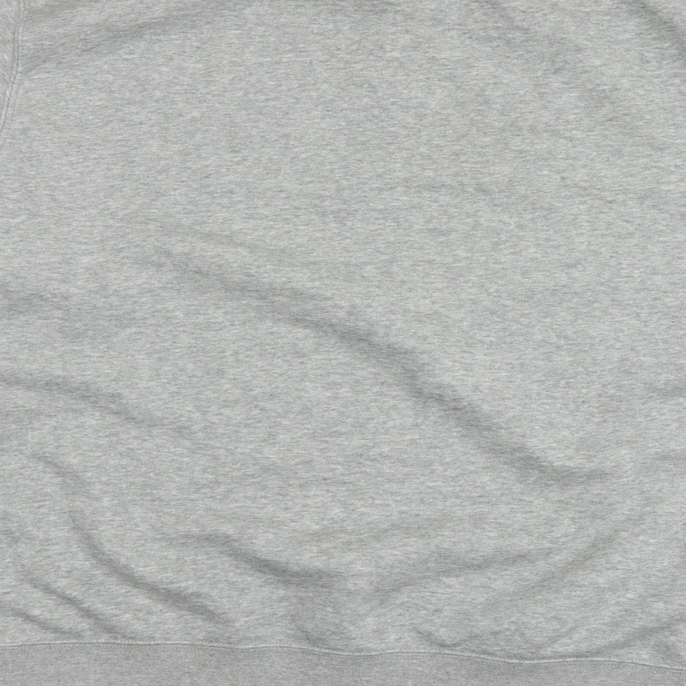 Nike Womens Grey Cotton Pullover Hoodie Size XL