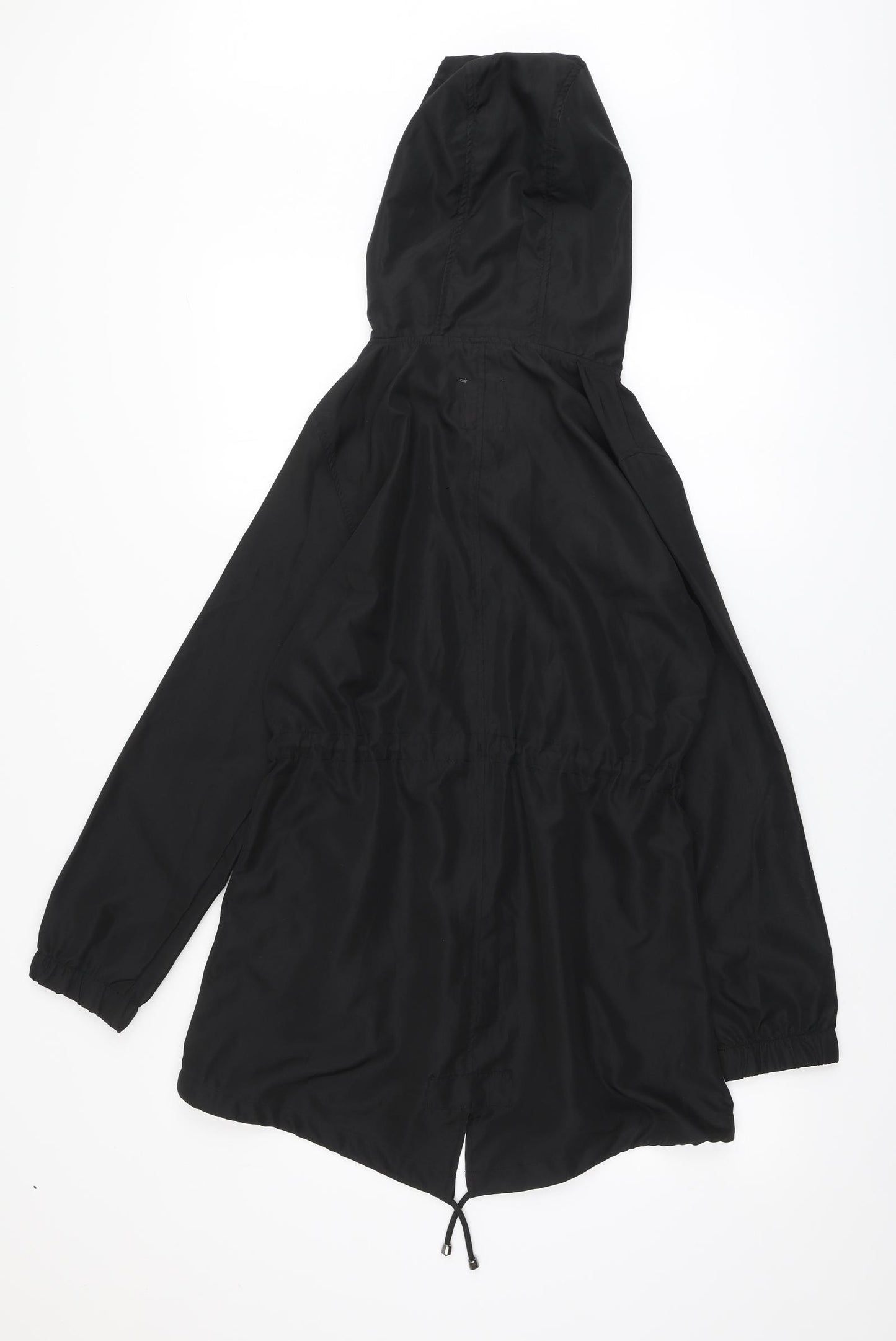 Primark Womens Black Parka Jacket Size S Zip