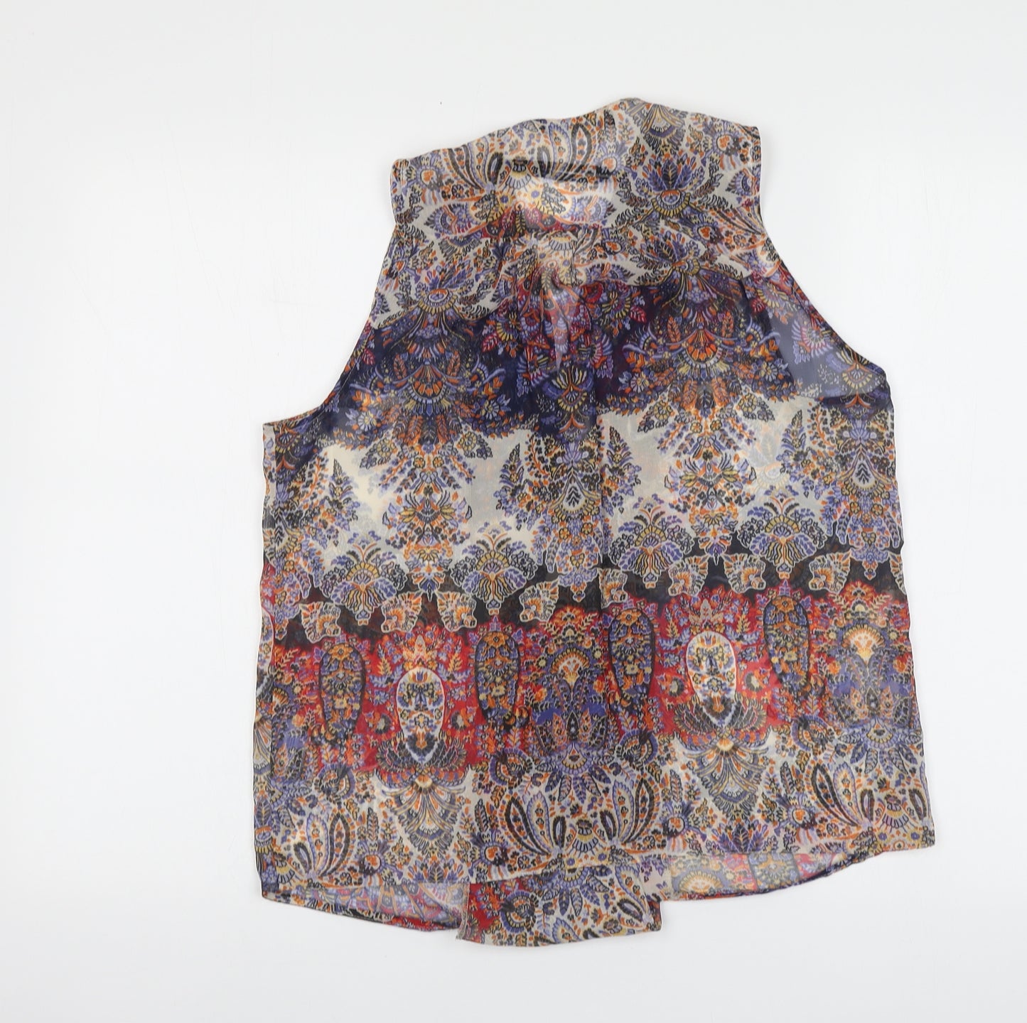 Atmosphere Womens Multicoloured Paisley Polyester Basic Blouse Size 10 V-Neck