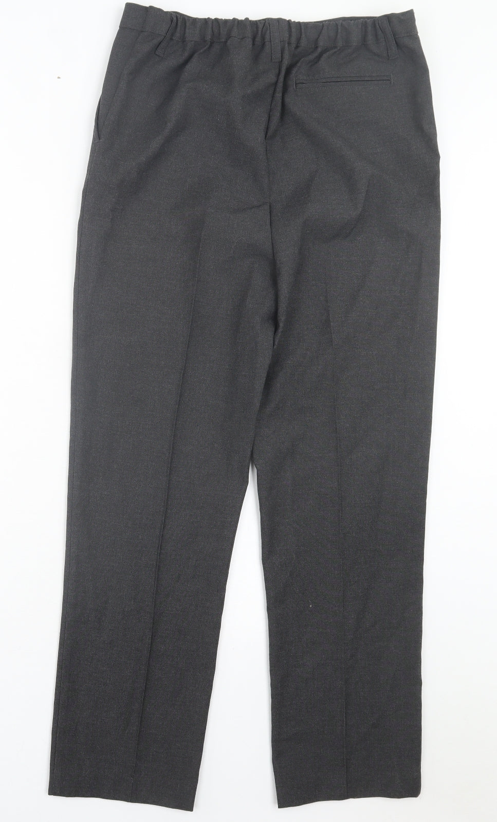 TU Boys Grey Polyester Capri Trousers Size 16 Years Regular Hook & Eye - School Wear