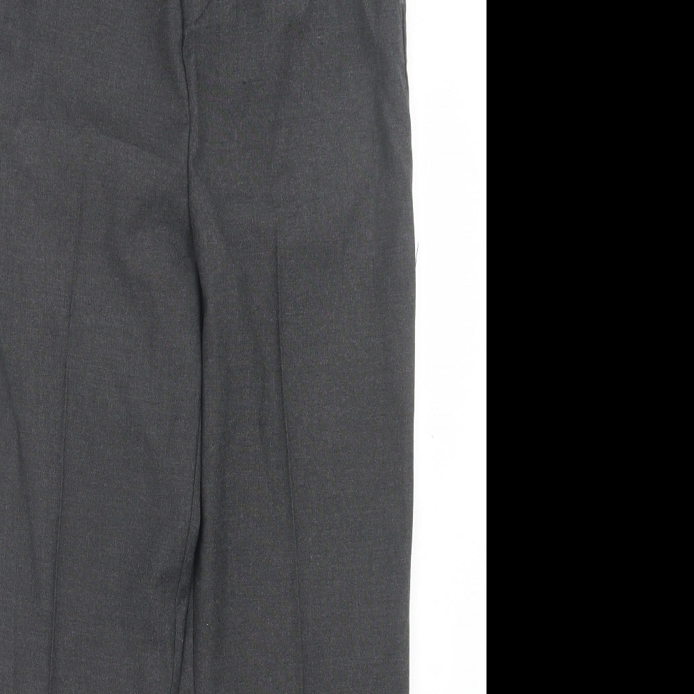 TU Boys Grey Polyester Capri Trousers Size 16 Years Regular Hook & Eye - School Wear
