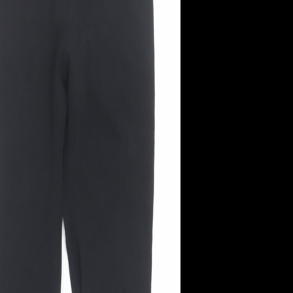 River Island Girls Black Cotton Capri Trousers Size 11-12 Years Regular Pullover